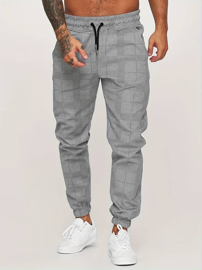 Karierte Herren-Jogginghose – Elian Herbstedition
