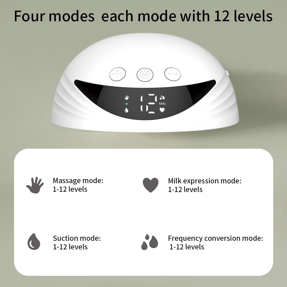 Tragbare elektrische Brustpumpe mit LED-Display – Mirava