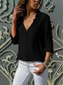 Lockeres Damen-Bluse mit Knopfleiste – Isabella