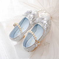 Herbstlicher Glitzer-Schuh Isla – Bequemer Slipper mit Pailletten & Perlen für Mädchen