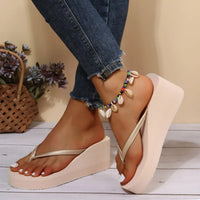 Damen Plateau-Pantoletten mit Clip-Zehen-Design – Riviera