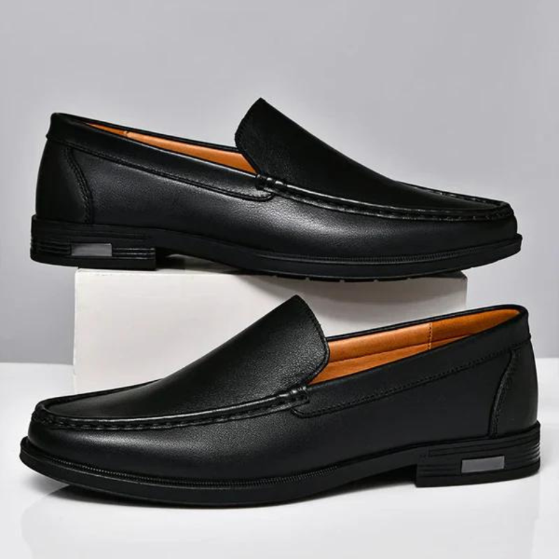 Italienische Slipper aus echtem Leder – Emilio