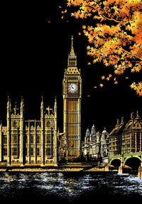 5D Krash Kunstplatte | Kreativ | Interaktiv | Einzigartig | Farbenfroh | Stadt-Big Ben-Luzern Mode