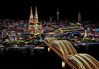 5D Krash Kunstplatte | Kreativ | Interaktiv | Einzigartig | Farbenfroh | Stadt-Kölner Dom-Luzern Mode