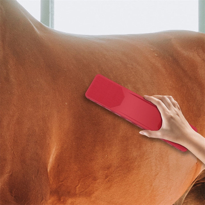 Pferdepflegebürste | 6-in-1 Vielseitig Innovativ Beruhigend-Rot-Luzern Mode