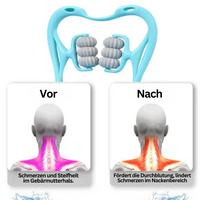 Nackenmassagegerät | 6-Rad Manuell Silikon Beruhigend Schmerzlindernd-Luzern Mode