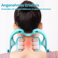 Nackenmassagegerät | 6-Rad Manuell Silikon Beruhigend Schmerzlindernd-Luzern Mode