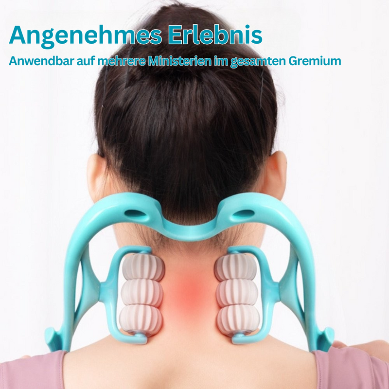 Nackenmassagegerät | 6-Rad Manuell Silikon Beruhigend Schmerzlindernd-Luzern Mode