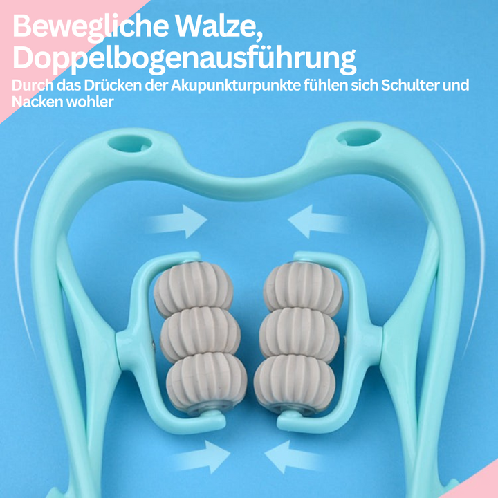 Nackenmassagegerät | 6-Rad Manuell Silikon Beruhigend Schmerzlindernd-Luzern Mode