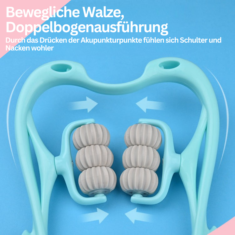 Nackenmassagegerät | 6-Rad Manuell Silikon Beruhigend Schmerzlindernd-Luzern Mode