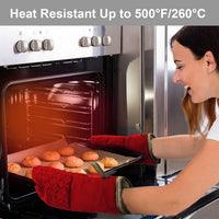 Ofenhandschuhset | 6-teilig Topflappen Hitzebeständig bis 260 °C Vielseitig-Luzern Mode