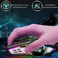 87-Tasten Mechanische Gaming-Tastatur RGB Hinterbeleuchtet Blaue Schalter