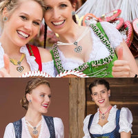 Edelweiß Schmuckset mit Herzanhänger – HerzGlanz Oktoberfest 2026