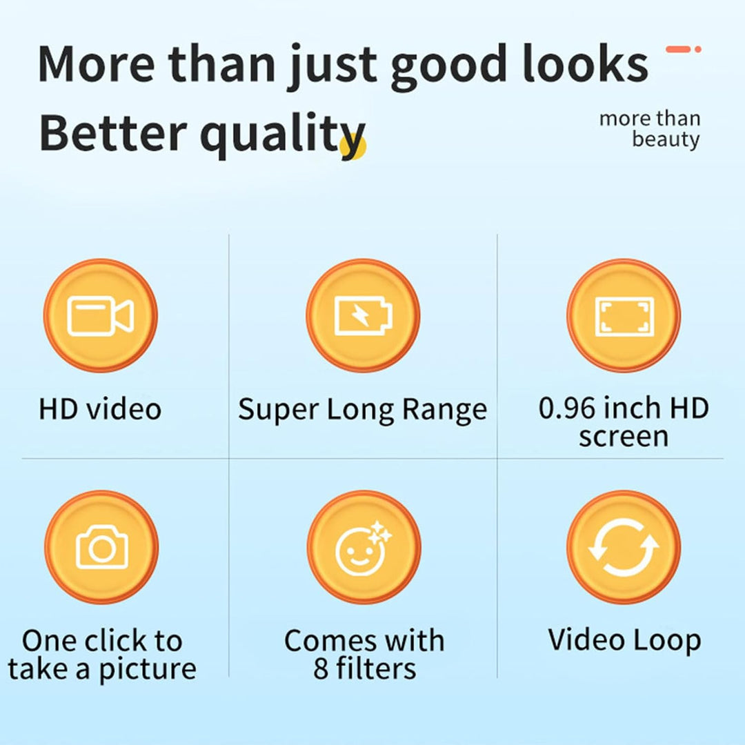 Mini Digitalkamera 1080P Farbbildschirm und 100 Minuten Akku – Lurevo (1+1 GRATIS)