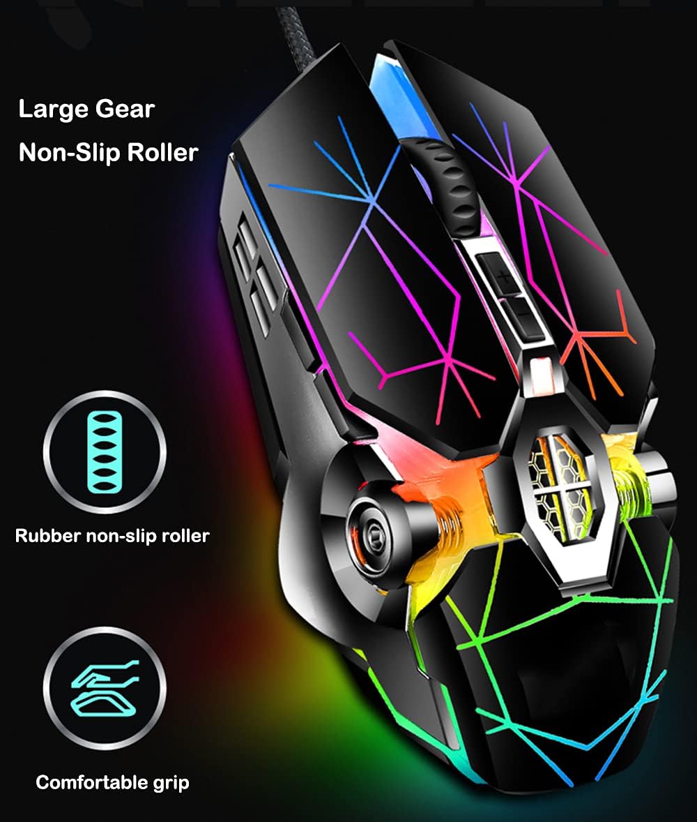 87-Tasten Mechanische Gaming-Tastatur RGB Hinterbeleuchtet Blaue Schalter