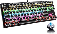 87-Tasten Mechanische Gaming-Tastatur RGB Hinterbeleuchtet Blaue Schalter