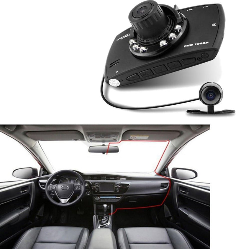 Dual-Lens-Autoradio DVR G30 2,7" LCD Full HD 1080P mit G-Sensor