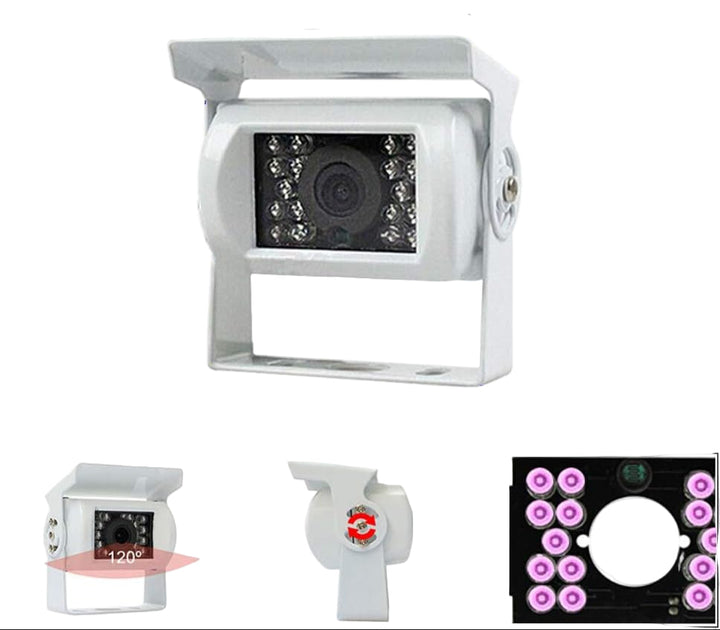Truck Rückfahrkamera 12V/24V mit 18 LED IR Nachtsicht IP68