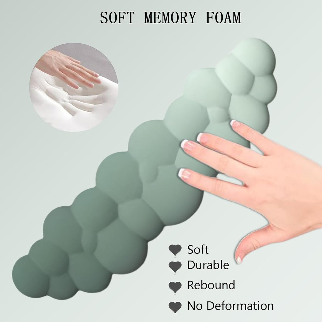Wolkenförmige ergonomische Handgelenkauflage mit Mauspad und Untersetzer – Zeyora