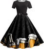 Bierkrug-&-Brezn-Kleid mit Taillenband – Anna Oktoberfest 2026