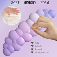 Wolkenförmige ergonomische Handgelenkauflage mit Mauspad und Untersetzer – Zeyora