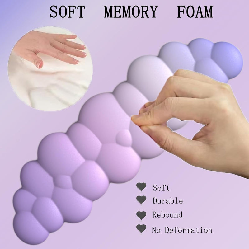 Wolkenförmige ergonomische Handgelenkauflage mit Mauspad und Untersetzer – Zeyora