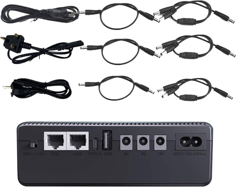 UPS-Notstrombatterie 10400 mAh Kompakte Stromversorgung – Nexora