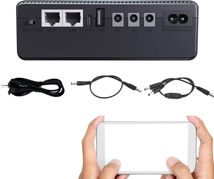 UPS-Notstrombatterie 10400 mAh Kompakte Stromversorgung – Nexora