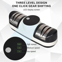 Elektrischer Messerschärfer mit 3 Geschwindigkeiten und LED-Display – EdgeMaster