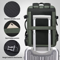 Erweiterbarer 26–45L Wasserdichter Reiserucksack mit Laptopfach & Duffle-Option