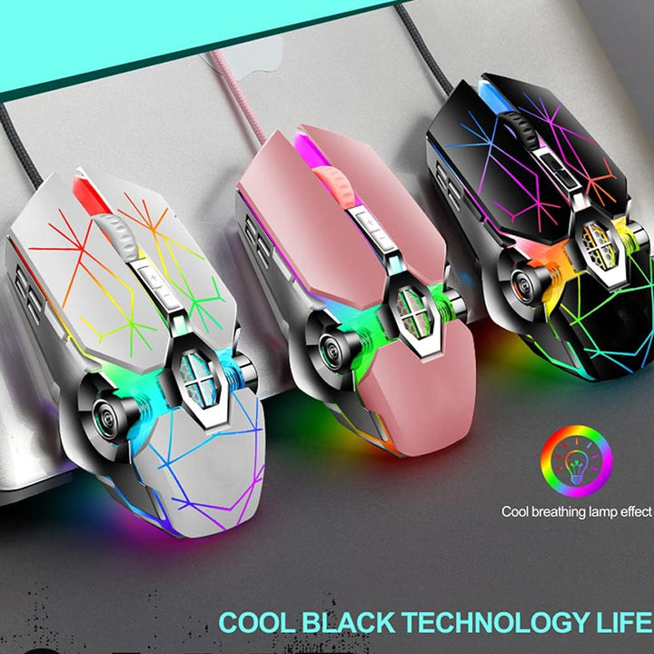 87-Tasten Mechanische Gaming-Tastatur RGB Hinterbeleuchtet Blaue Schalter