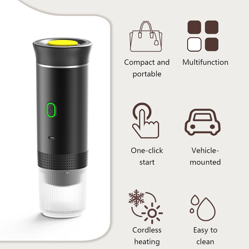 Tragbarer 3-in-1 Espresso-Kaffeemaker mit wiederaufladbarem Akku – Raverno