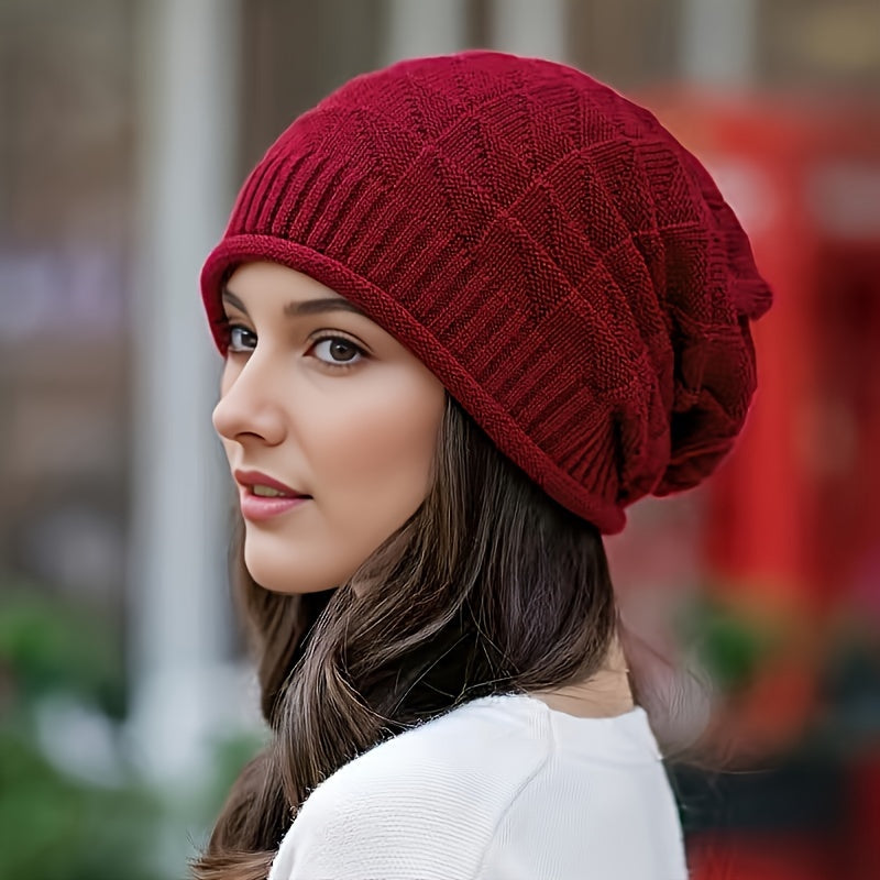 Damen Strickmütze leicht & elastisch für Frühling und Herbst – Alina