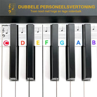 Abnehmbare Notenlabels aus Silikon für 88-Tasten-Pianos und Keyboards