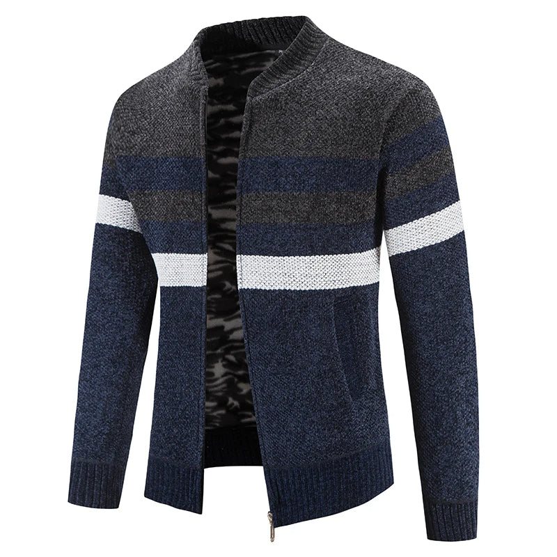 Herren Gestreifter Herbstpullover – Tobias