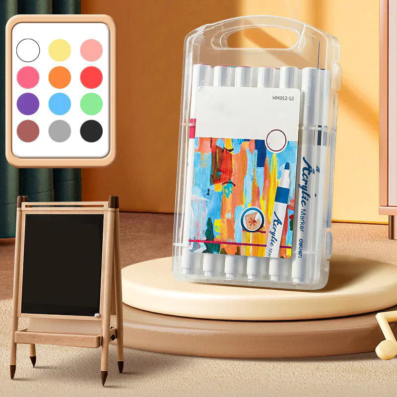 Acryl-Malstifte für Kinder und Bastelprojekte – 12 bis 48 Farben erhältlich