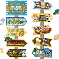 Oktoberfest Party-Dekoschilder 3 Sets (je 10 Stück) – WiesnSchilderSet Oktoberfest 2026