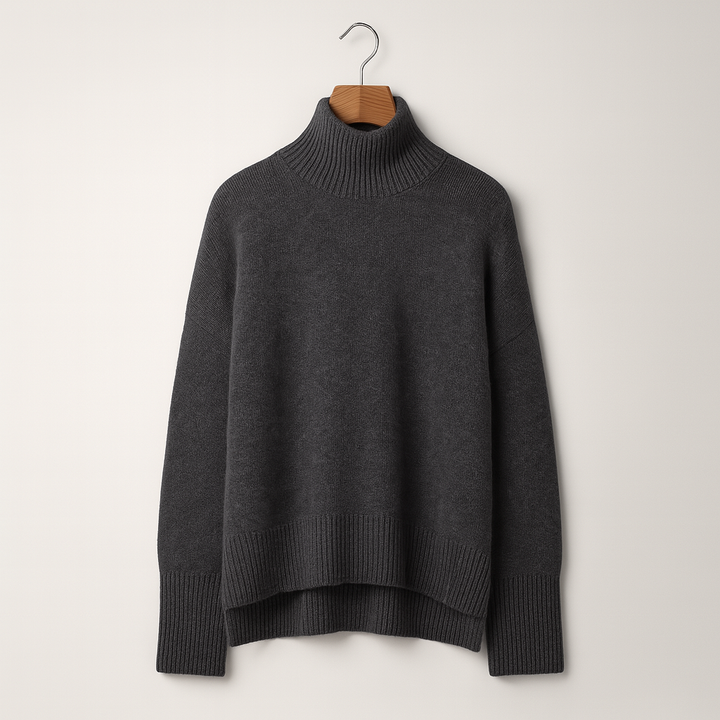 Luxuriöser Kaschmir-Rollkragenpullover für Damen – Amira Herbstzauber Edition