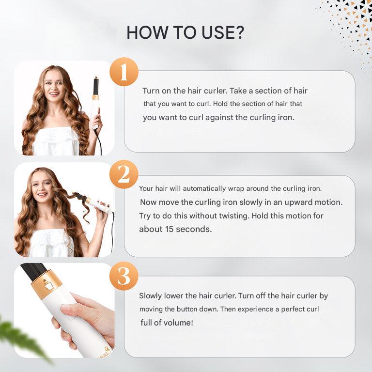 Hairstyler | 7-in-1 | 1000W | Einstellbar | Hitzebeständig | Leicht-Luzern Mode