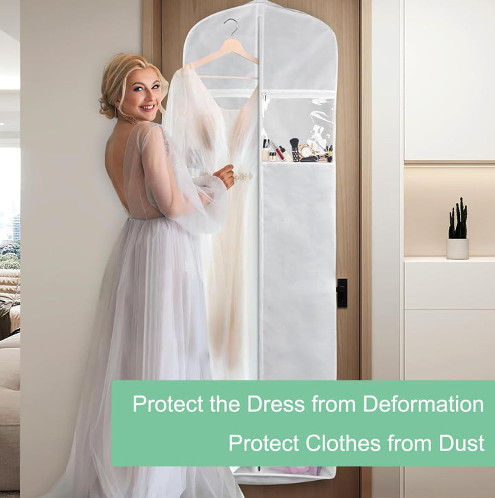 Brautkleid-Aufbewahrungsset in voller Länge – Staubdichte Brautkleid-Hülle (2 zum Preis von 1)