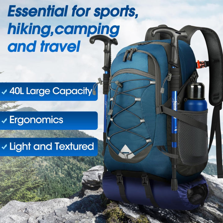 40L Wasserdichter Wander- und Campingrucksack – Leicht & Faltbar – 2 zum Preis von 1