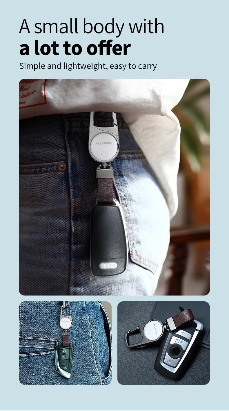 Smart Anti-Lost Locator Schlüsselanhänger – Echtzeitverfolgung mit Find My – Zeyora