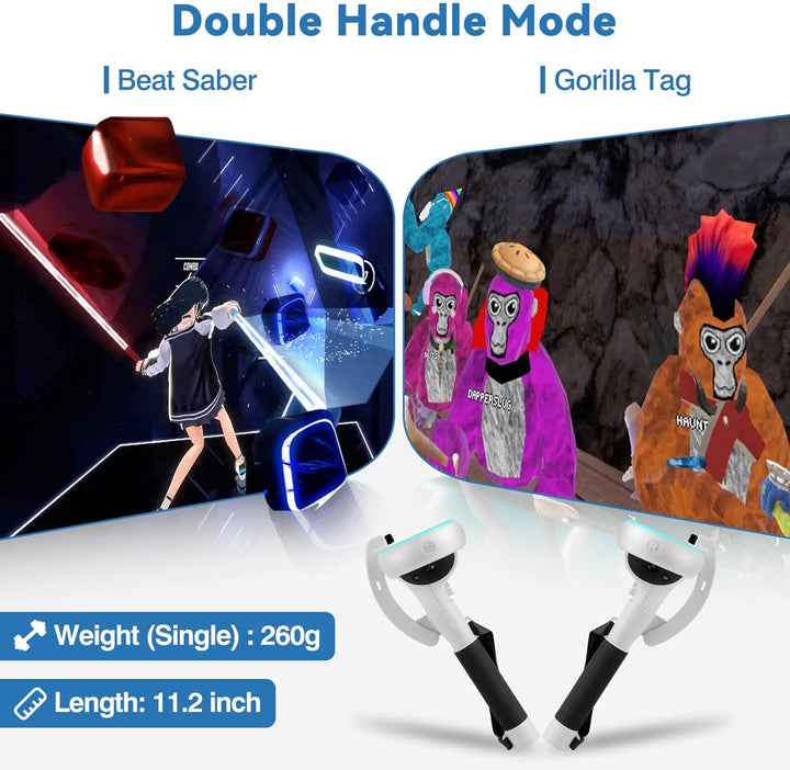 VR-Controller-Verlängerungshandgriffe für Meta Quest 2 – Kynaro