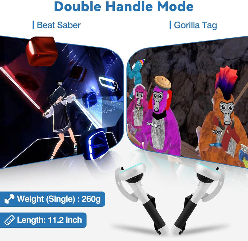 VR-Controller-Verlängerungshandgriffe für Meta Quest 2 – Kynaro