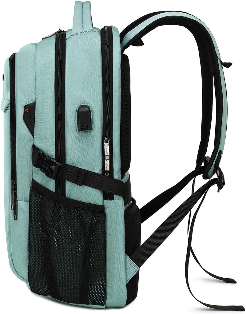 Wasserdichter Reise-Laptoprucksack mit USB-Anschluss und organisierter Aufbewahrung