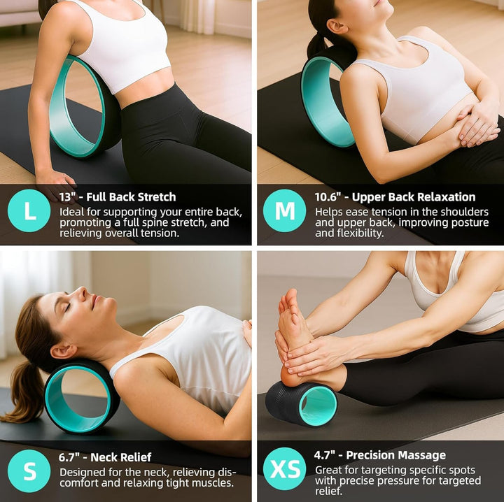 Back Roller Rad Set von 4 mit Yoga-Blöcken – Artheva