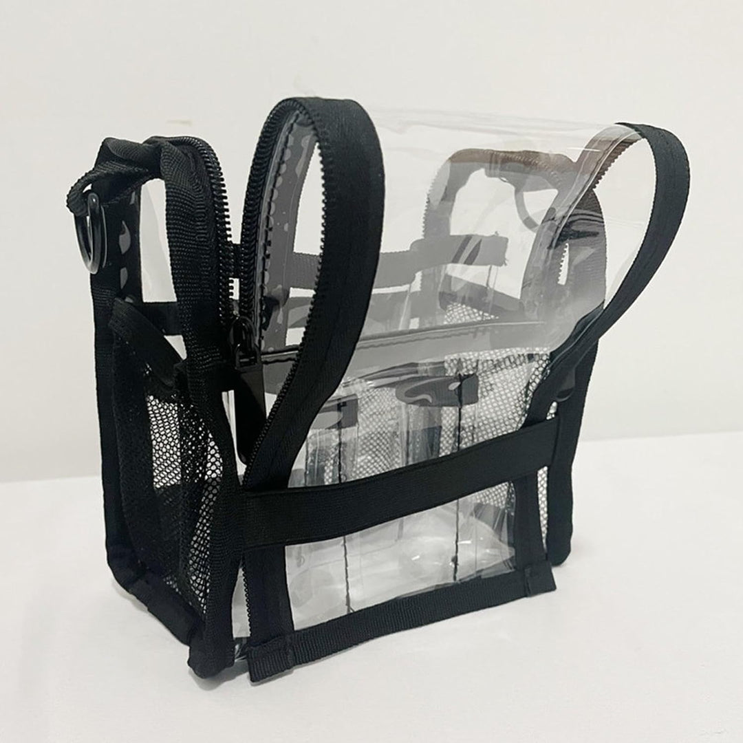 Große transparente PVC-Make-up-Tasche für Reisen & den täglichen Gebrauch – Aveline