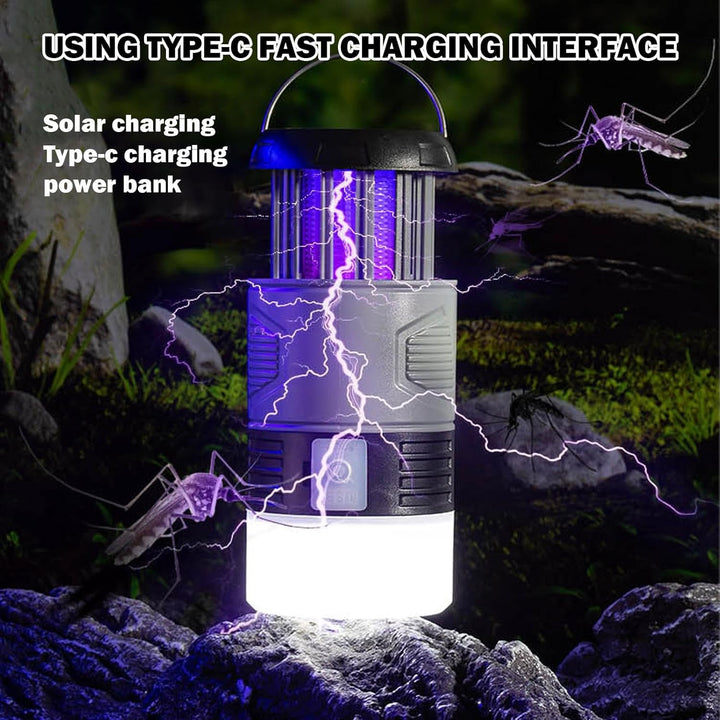 Solarbetriebene Fliegenfalle mit UV-Lampe – Zynora