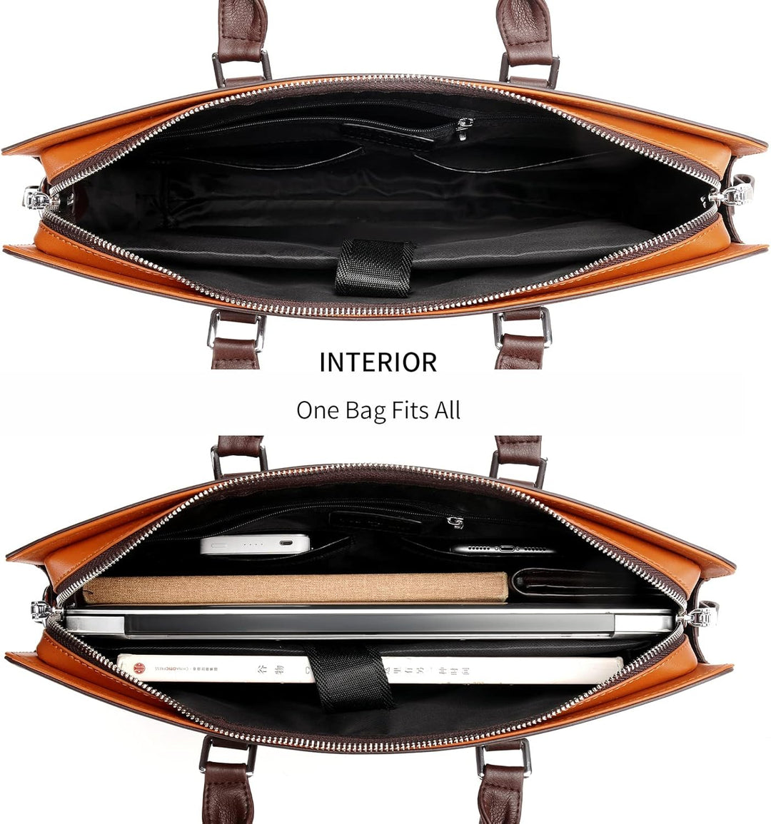 Echte Leder Multi-Fach Geschäfts-Laptoptasche für Profis