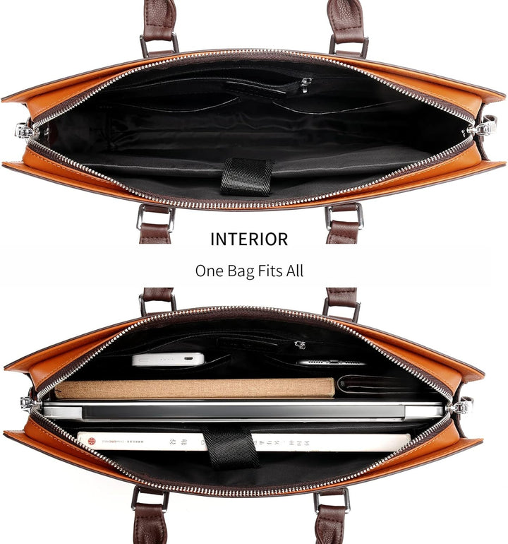 Echte Leder Multi-Fach Geschäfts-Laptoptasche für Profis
